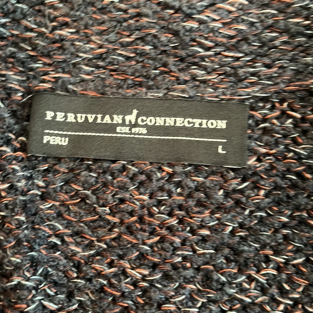 🏷️ Peruvian Connection Collared Cardigan Jacket NWOT - Picture 2 of 11